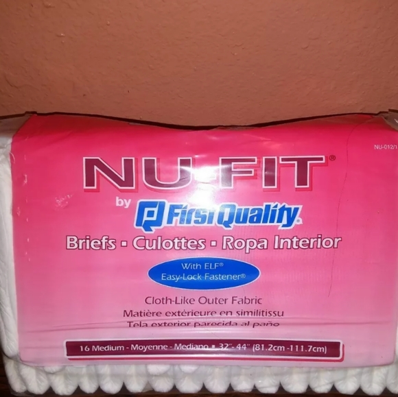 First Quality Nu-fit Brief Diaper size medium - Picture 1 of 2
